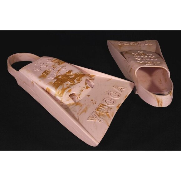 Yucca Surf Soft Flex Swim Fins Size Large 10-11 In Tiffanys Print Flippers - Picture 2 of 6